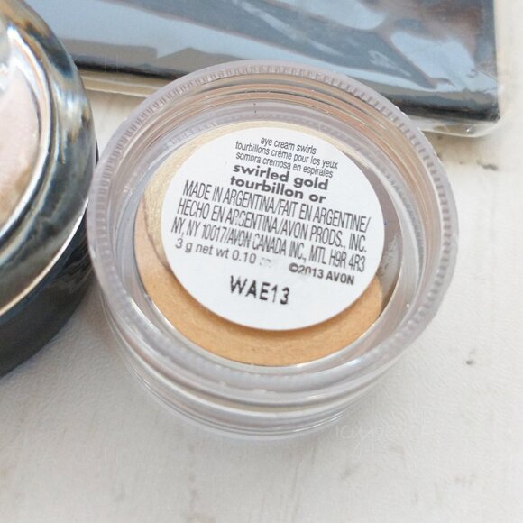 Avon Makeup Bundle Cream Eyeshadow Pebble Stone Swirled Gold and Shine Blotters - Picture 4 of 8